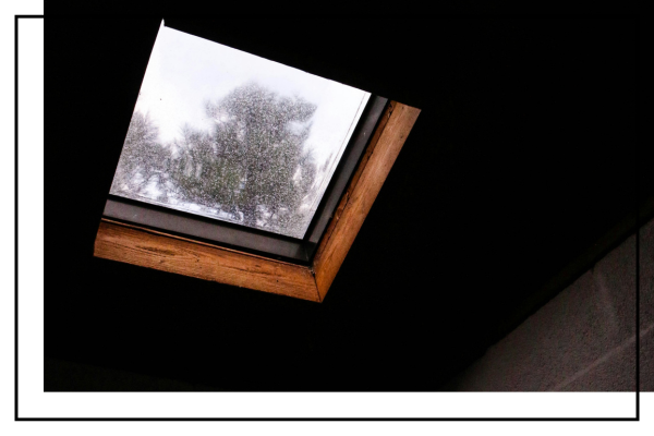 skylight with light coming in