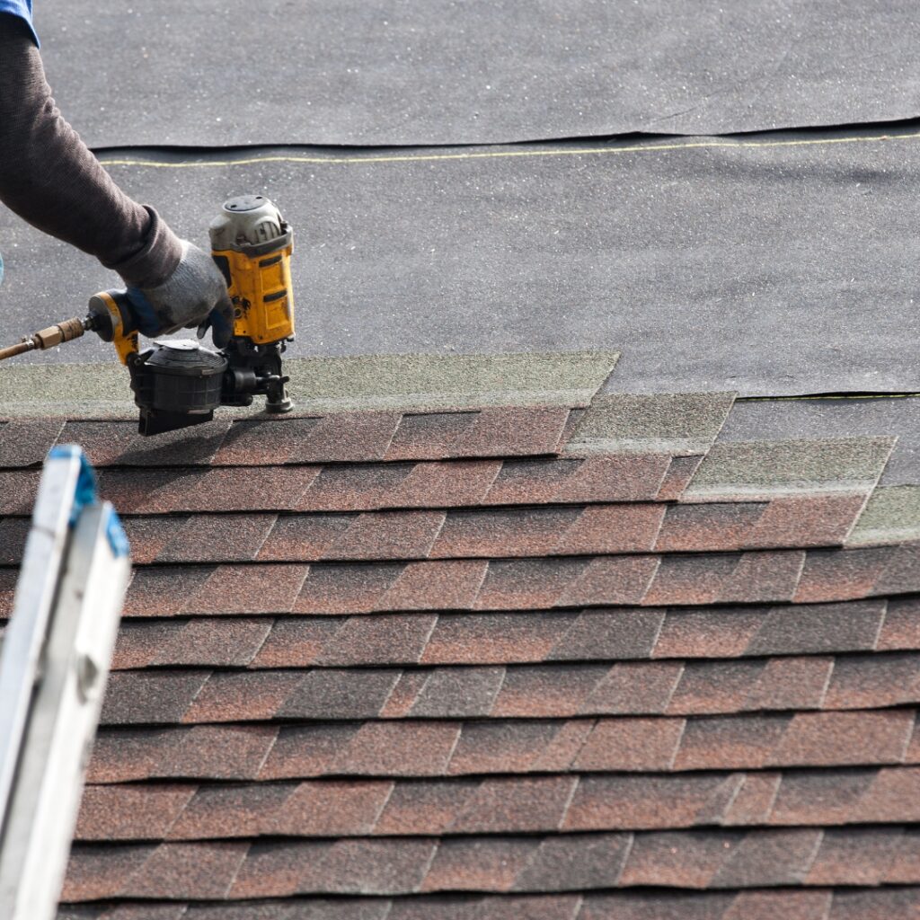 image of shingle installation